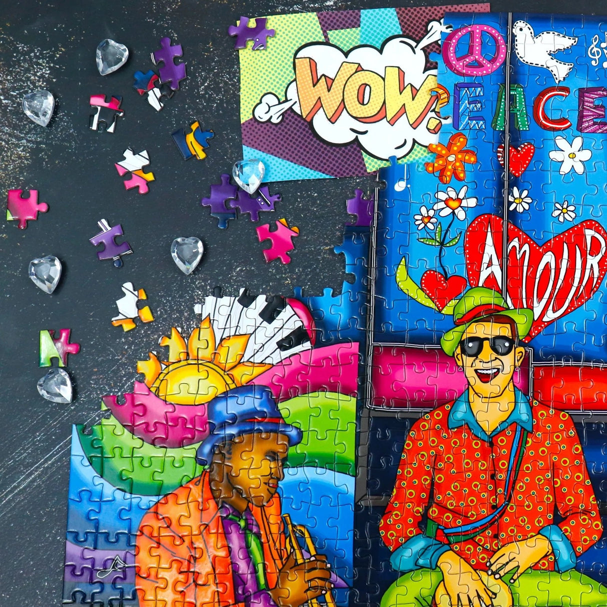 The Gentleman Band 1000 Piece Jigsaw Puzzle by JaCaRou Puzzles - JaCaRou Puzzles Inc. - Jigsaw Puzzles - The Puzzle Center - 