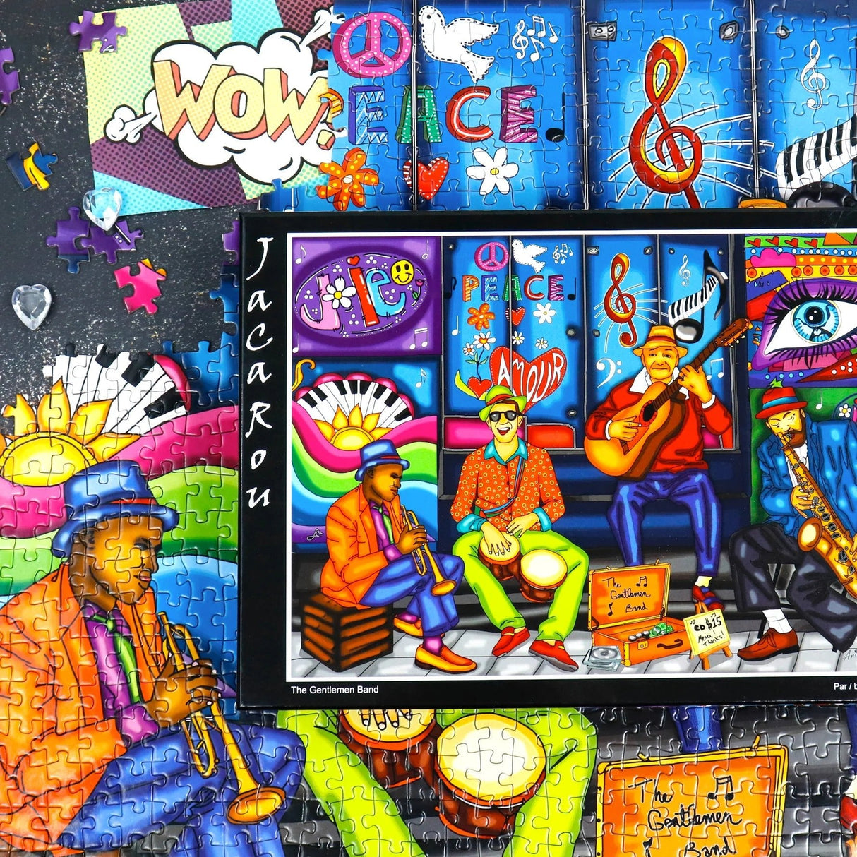 The Gentleman Band 1000 Piece Jigsaw Puzzle by JaCaRou Puzzles - JaCaRou Puzzles Inc. - Jigsaw Puzzles - The Puzzle Center - 