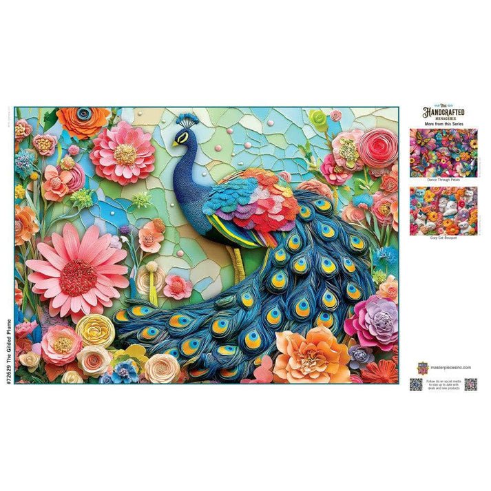 The Gilded Plume 1000 Piece Jigsaw Puzzle | Masterpieces - Jigsaw Puzzles - The Puzzle Center