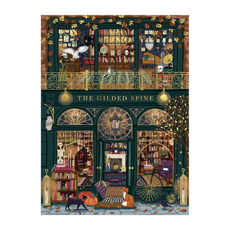 The Gilded Spine 1000 Piece Foil Jigsaw Puzzle | Galison - Jigsaw Puzzles - The Puzzle Center