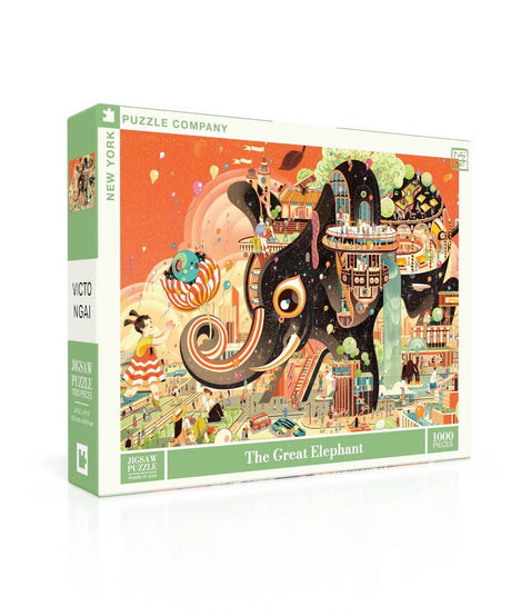 The Great Elephant 1000 Piece Jigsaw Puzzle | New York Puzzle Company - Jigsaw Puzzles - The Puzzle Center