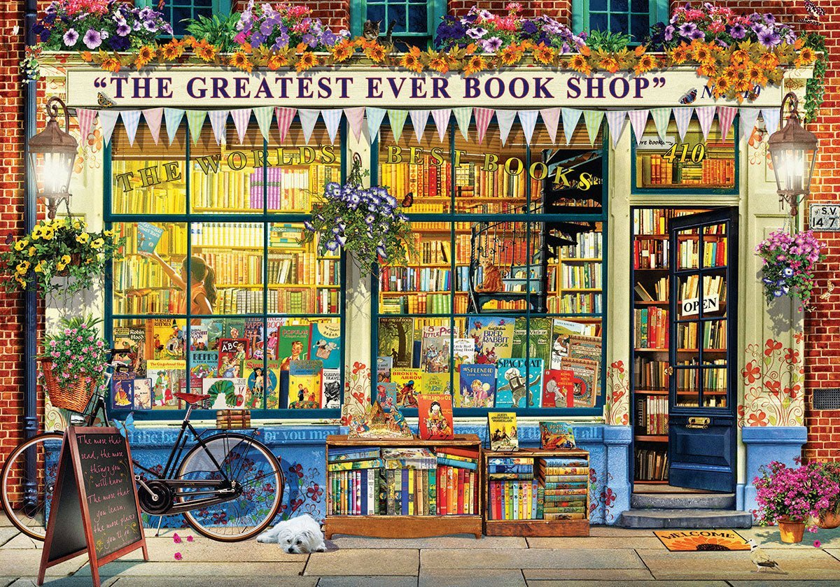 The Greatest Ever Book Shop 1000 Piece Puzzle by Eurographics - Eurographics - Jigsaw Puzzles - The Puzzle Center - 