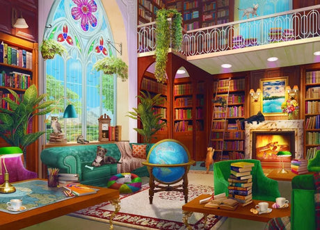 The Library 1000 Piece Jigsaw Puzzle by Springbok Puzzles - Springbok Puzzles - Jigsaw Puzzles - The Puzzle Center