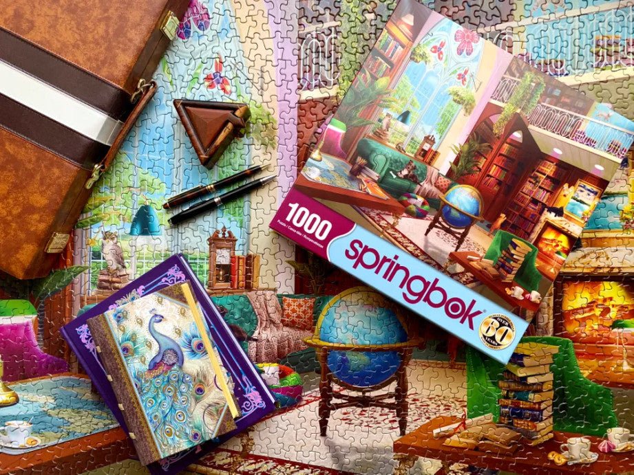 The Library 1000 Piece Jigsaw Puzzle by Springbok Puzzles - Springbok Puzzles - Jigsaw Puzzles - The Puzzle Center
