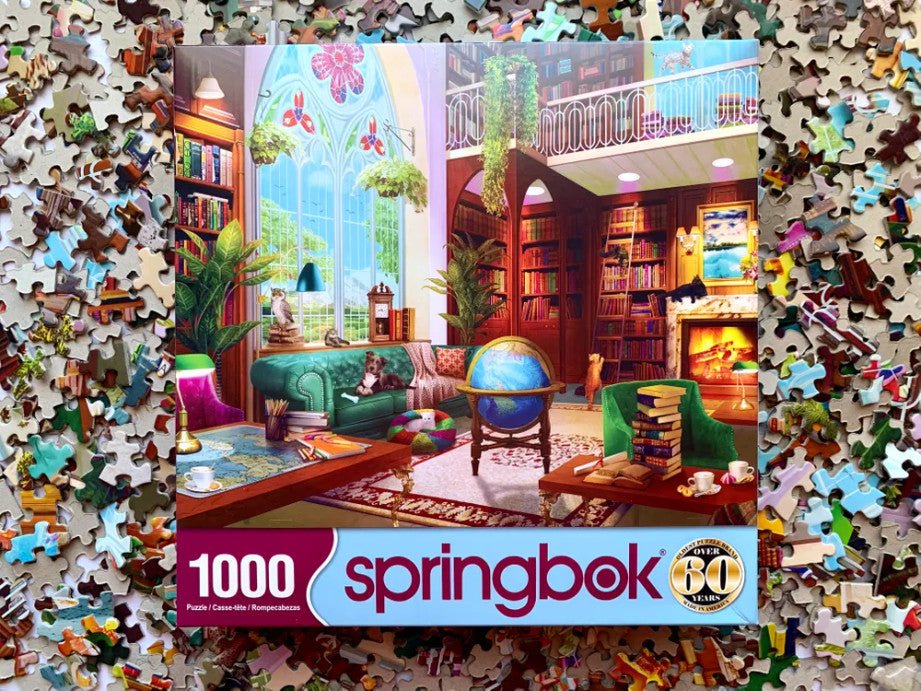 The Library 1000 Piece Jigsaw Puzzle by Springbok Puzzles - Springbok Puzzles - Jigsaw Puzzles - The Puzzle Center