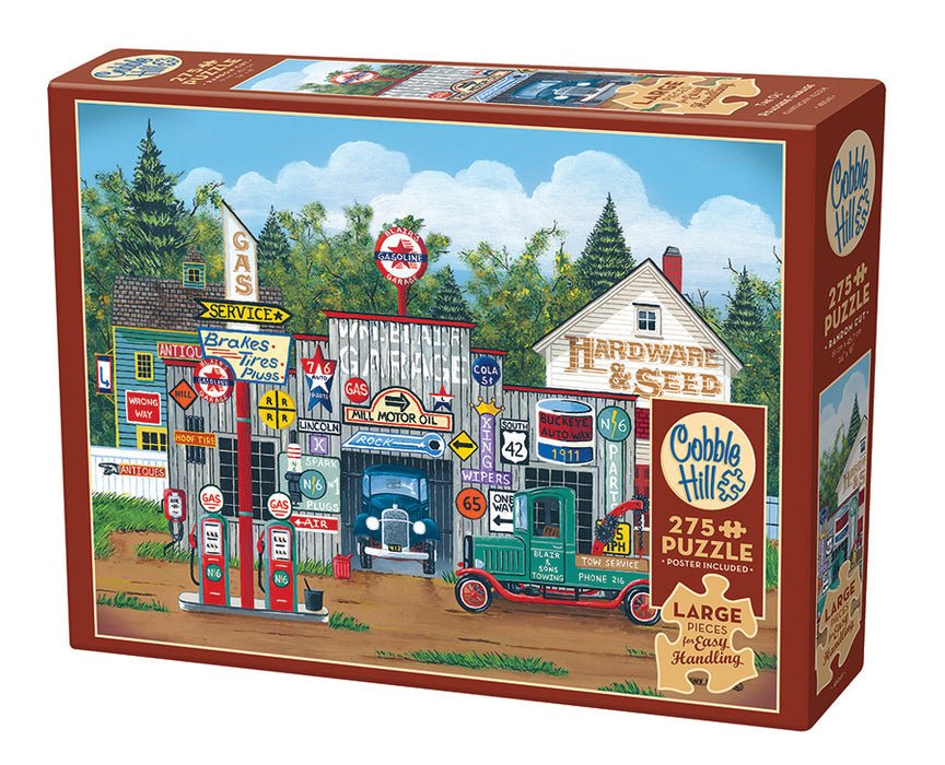 The Ol' Roadside Garage Easy Handling 275 Piece Jigsaw Puzzle | Cobble Hill - Jigsaw Puzzles - The Puzzle Center