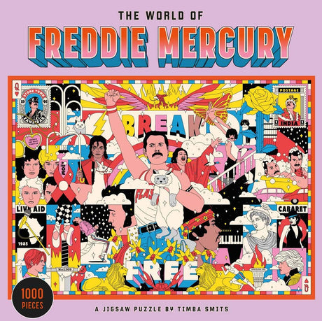 The World of Freddie Mercury 1000 Piece Puzzle by Laurence King Publishing - Laurence King Publishing - Jigsaw Puzzles - The Puzzle Center - 
