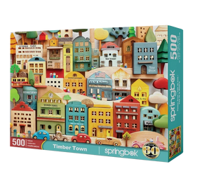Timber Town 500 Piece Jigsaw Puzzle | Springbok Puzzles - Jigsaw Puzzles - The Puzzle Center