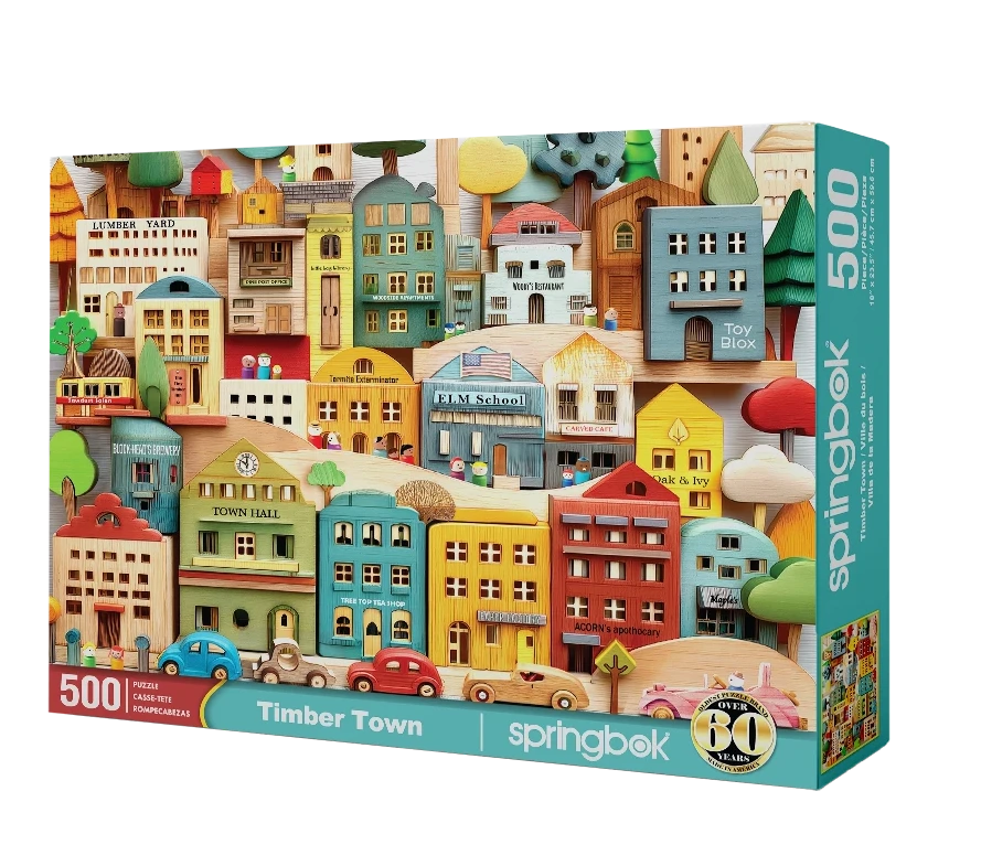 Timber Town 500 Piece Jigsaw Puzzle | Springbok Puzzles