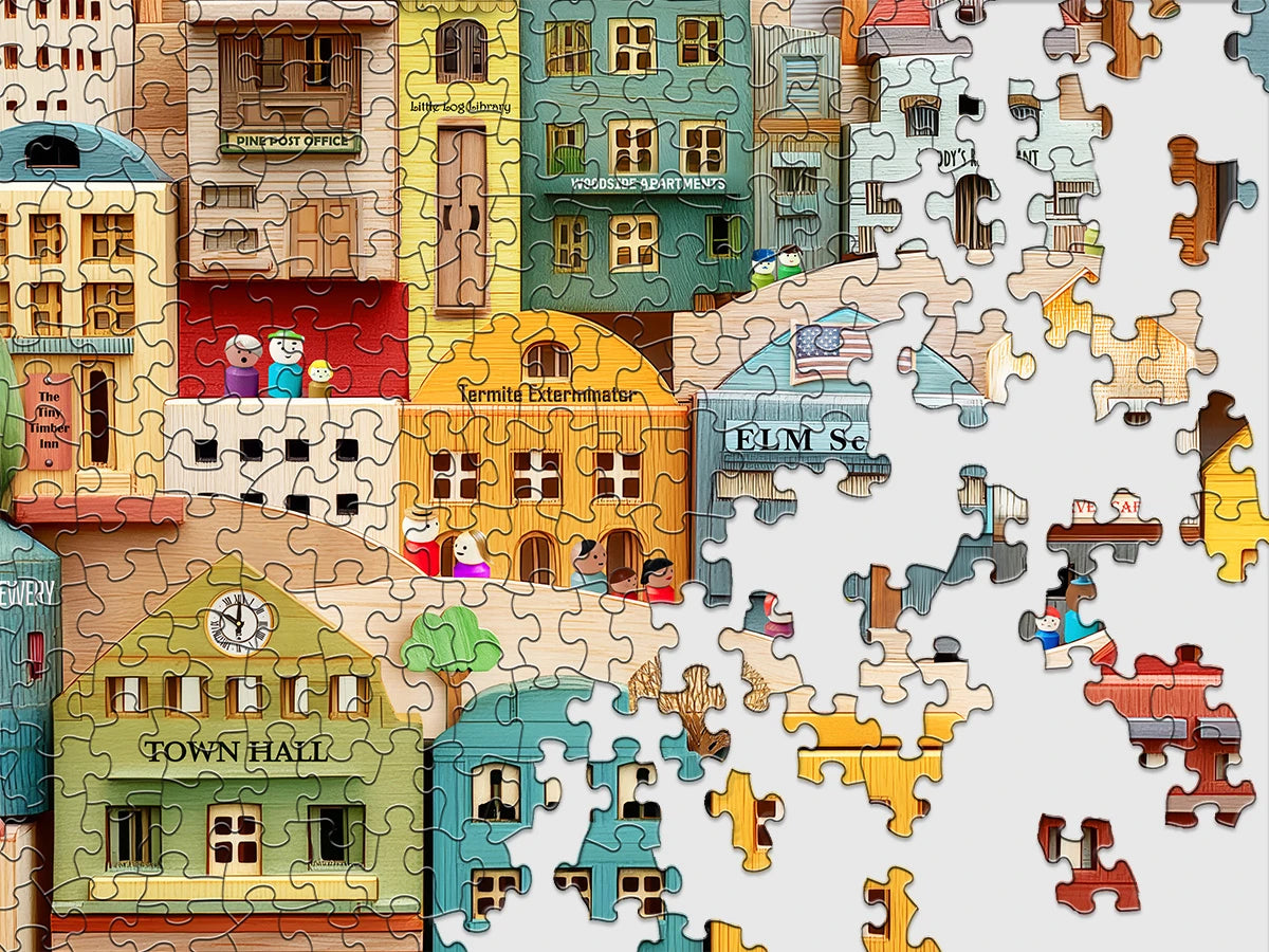Timber Town 500 Piece Jigsaw Puzzle | Springbok Puzzles