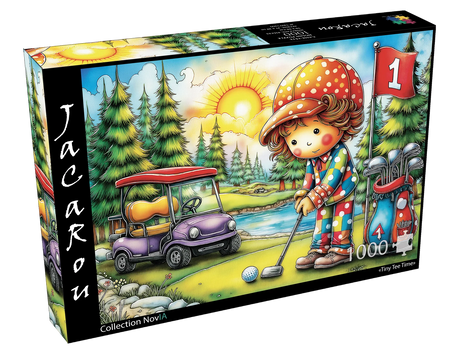 Tiny Tee Time 1000 Piece Jigsaw Puzzle | JaCaRou Puzzles - Jigsaw Puzzles - The Puzzle Center