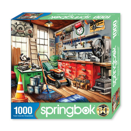 Toolman's Garage 1000 Piece Jigsaw Puzzle by Springbok Puzzles - Springbok Puzzles - Jigsaw Puzzles - The Puzzle Center