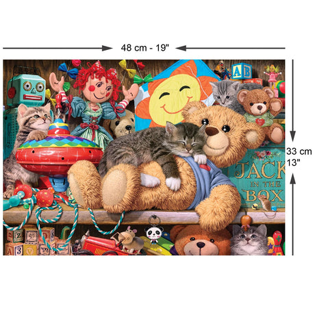 Toy Cupboard Kitten 260 Piece Jigsaw Puzzle | Anatolian - Jigsaw Puzzles - The Puzzle Center
