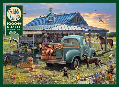 Trading Post 1000 Piece Puzzle by Cobble Hill Puzzles - Cobble Hill Puzzles - Jigsaw Puzzles - The Puzzle Center