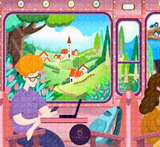 Train Ride 1000 Piece Jigsaw Puzzle | Elewhite - Jigsaw Puzzles - The Puzzle Center
