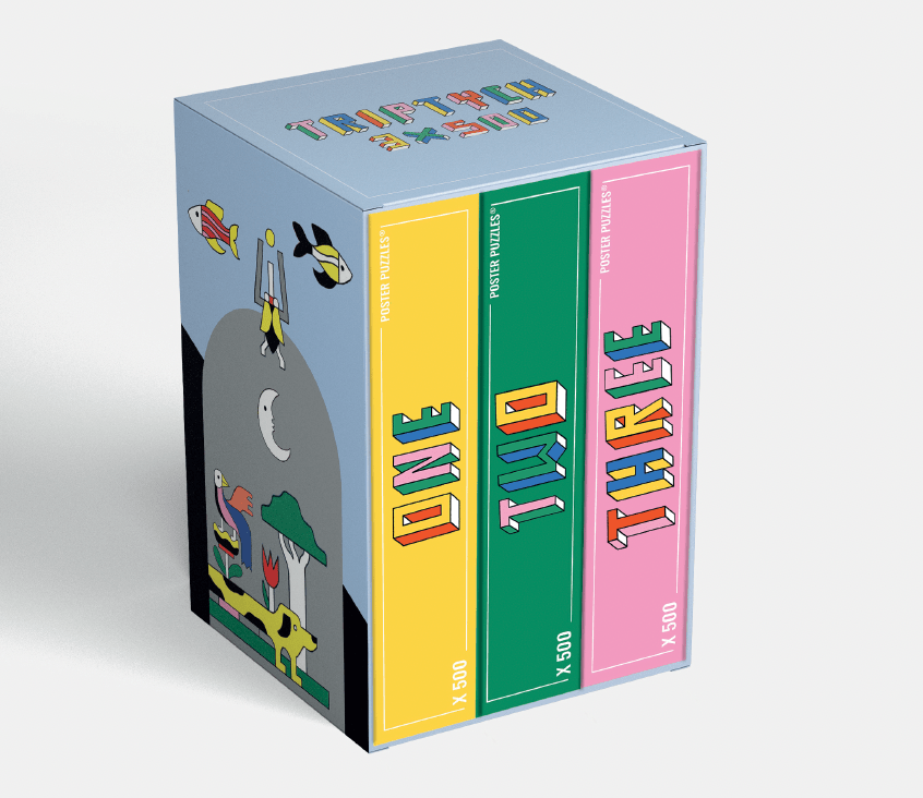 Triptych Jigsaw Puzzle Box Set | 3 x 500 Piece Puzzles by