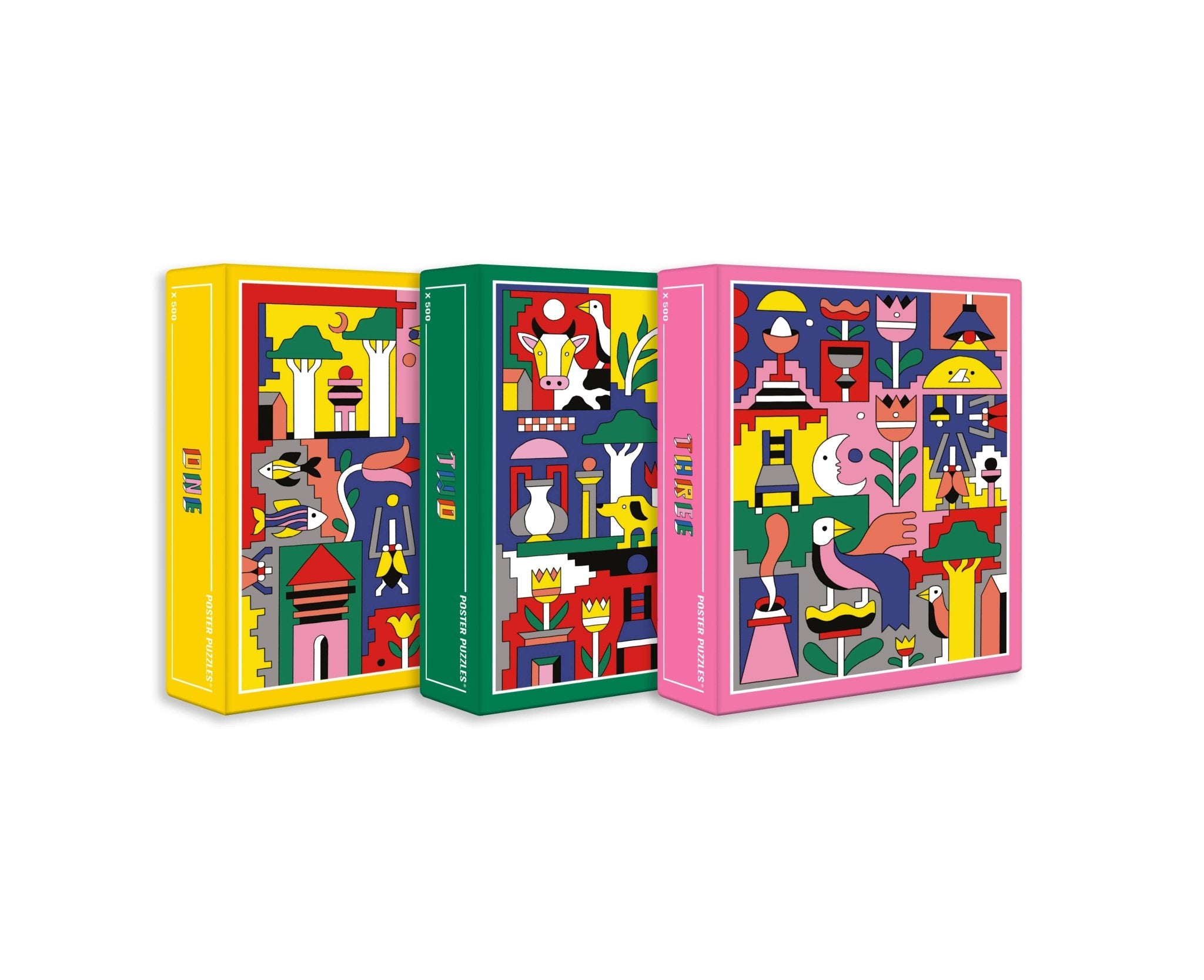 Triptych Jigsaw Puzzle Box Set | 3 x 500 Piece Puzzles by