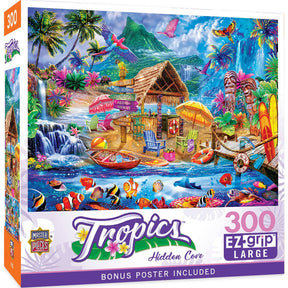 Tropics - Hidden Cove 300 Piece Jigsaw Puzzle by Masterpieces Puzzles - Masterpieces Puzzles - Jigsaw Puzzles - The Puzzle Center