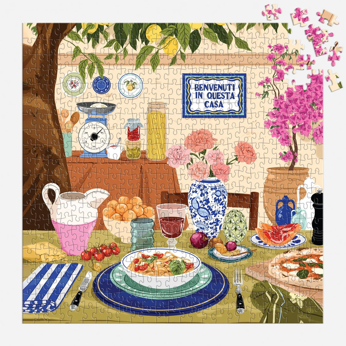 Tuscan Afternoon 500 Piece Jigsaw Puzzle | Galison - Jigsaw Puzzles - The Puzzle Center