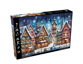 Twinkling Holiday Streets 1000 Piece Jigsaw Puzzle | JaCaRou Puzzles - Jigsaw Puzzles - The Puzzle Center