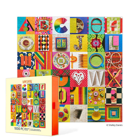 Typeface Collage 1000 Piece Jigsaw Puzzle | WerkShoppe - Jigsaw Puzzles - The Puzzle Center