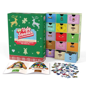 Ugly Sweater Christmas Puzzle Countdown, 15 x 100 Piece Jigsaw Puzzles | Boardwalk - Jigsaw Puzzle - The Puzzle Center