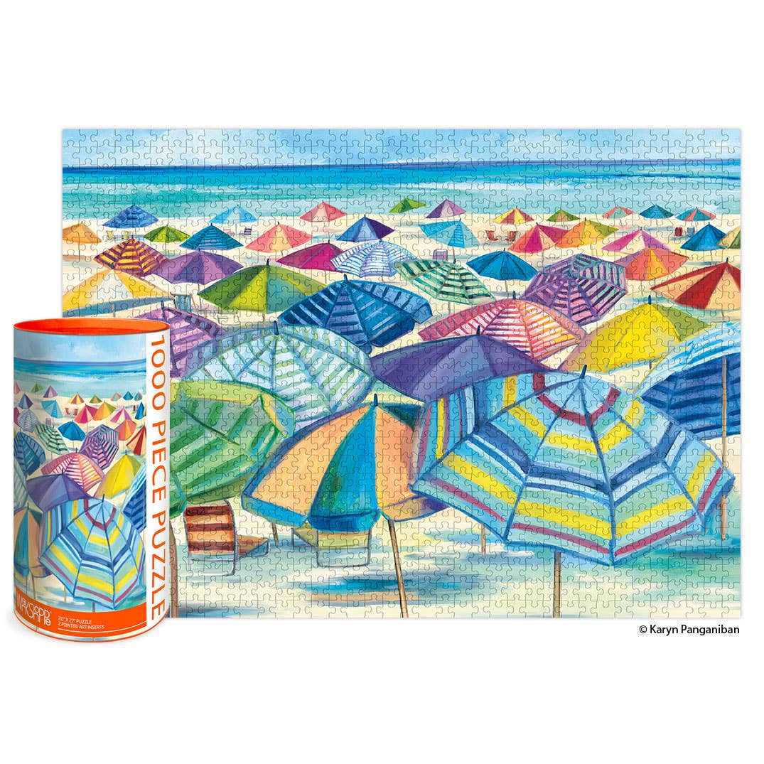 Umbrella Beach 1000 Piece Beach Puzzle – The Puzzle Center
