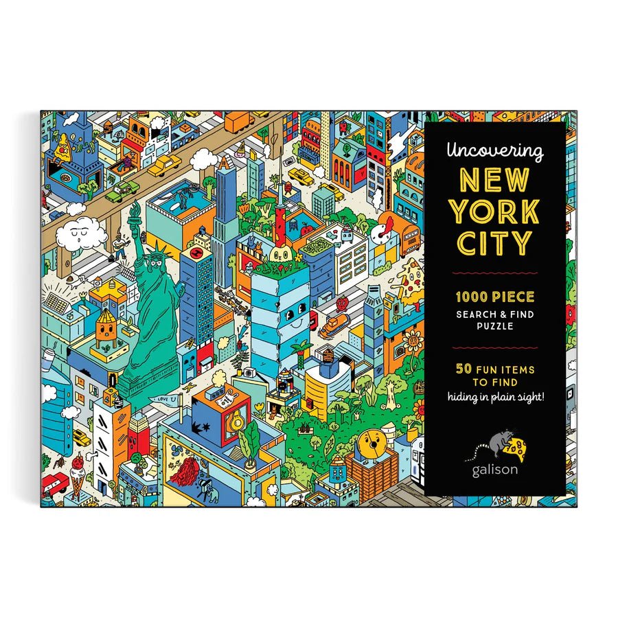 Uncovering New York City Search and Find 1000 Piece Jigsaw Puzzle by Galison - Galison - Jigsaw Puzzles - The Puzzle Center