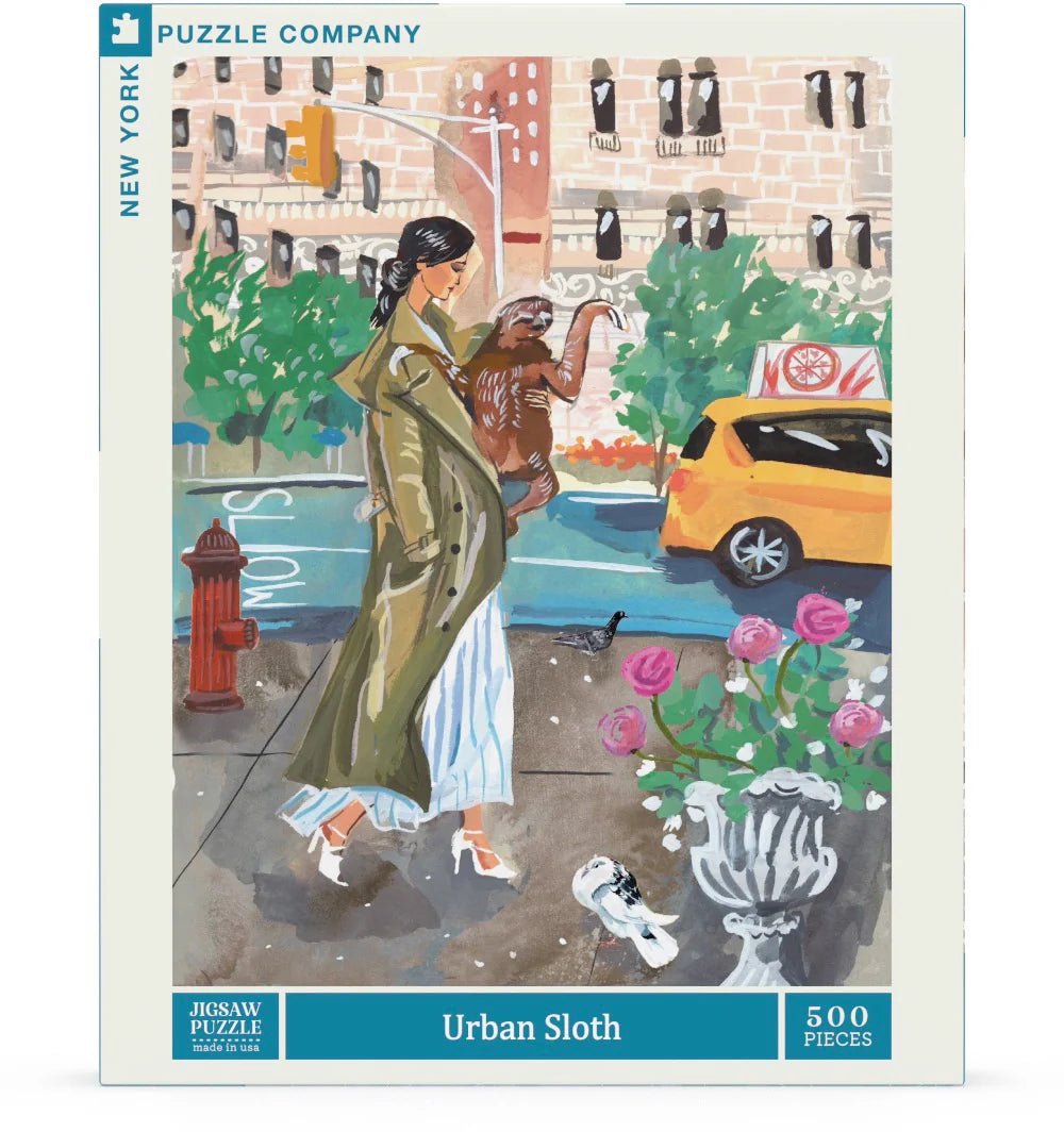 Urban Sloth 500 Piece Jigsaw Puzzle by New York Puzzle Company - New York Puzzle Company - Jigsaw Puzzles - The Puzzle Center