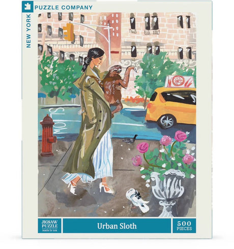 Urban Sloth 500 Piece Jigsaw Puzzle by New York Puzzle Company - New York Puzzle Company - Jigsaw Puzzles - The Puzzle Center