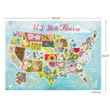 U.S. State Flowers 1000 Piece Jigsaw Puzzle | WerkShoppe - Jigsaw Puzzles - The Puzzle Center