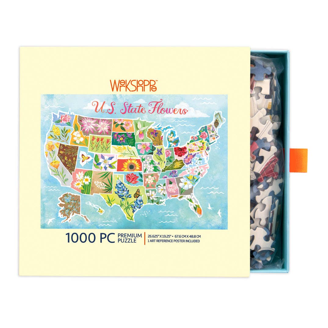 U.S. State Flowers Puzzle | WerkShoppe – The Puzzle Center