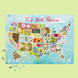 U.S. State Flowers 1000 Piece Jigsaw Puzzle | WerkShoppe - Jigsaw Puzzles - The Puzzle Center