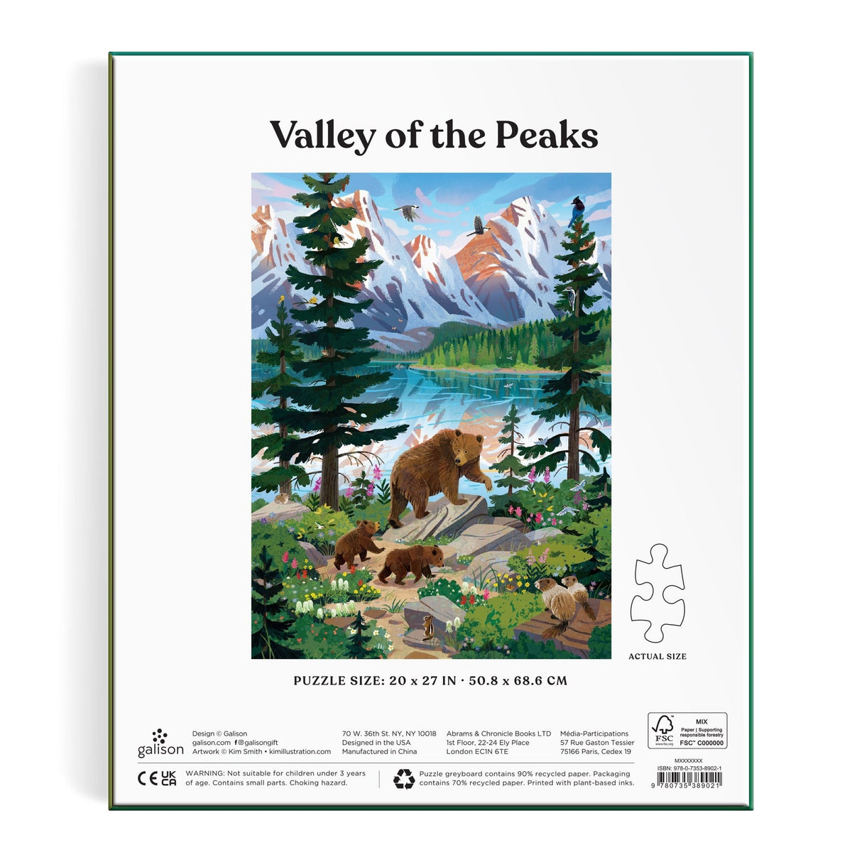 Valley Of The Peaks 1000 Piece Jigsaw Puzzle | Galison
