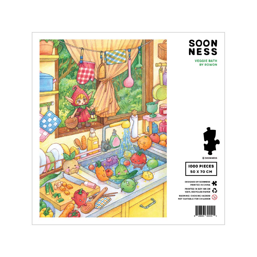 Veggie Bath 1000 Piece Jigsaw Puzzle | Soonness - Jigsaw Puzzles - The Puzzle Center