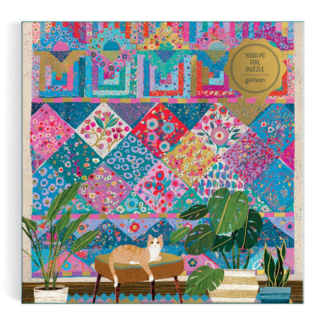 Victoria Ball Quilter's Corner 1000 Piece Foil Jigsaw Puzzle | Galison - Jigsaw Puzzles - The Puzzle Center