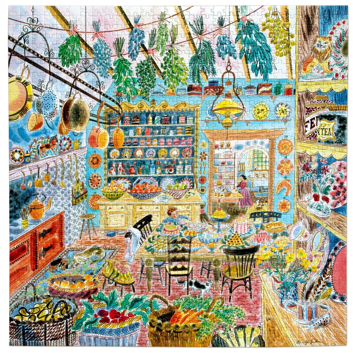 Victorian Kitchen 1000 Piece Jigsaw Puzzle | eeBoo - Jigsaw Puzzles - The Puzzle Center