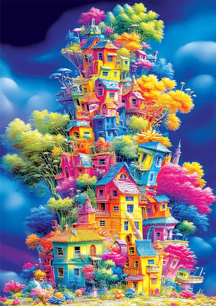 Village 1000 Piece Jigsaw Puzzle | Yazz - Jigsaw Puzzles - The Puzzle Center