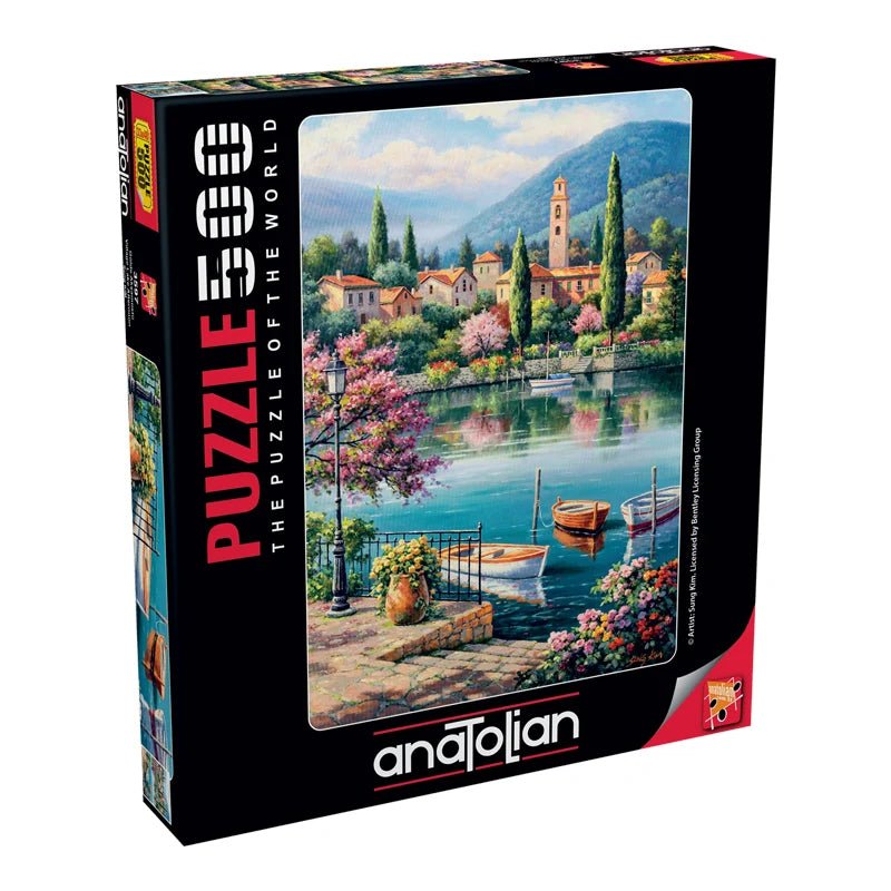 Village Lake Afternoon 500 Piece Jigsaw Puzzle | Anatolian - Jigsaw Puzzles - The Puzzle Center