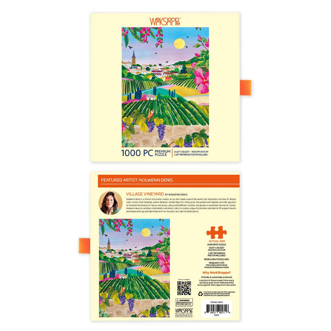 Village Vineyard 1000 Piece Jigsaw Puzzle | WerkShoppe - Jigsaw Puzzles - The Puzzle Center