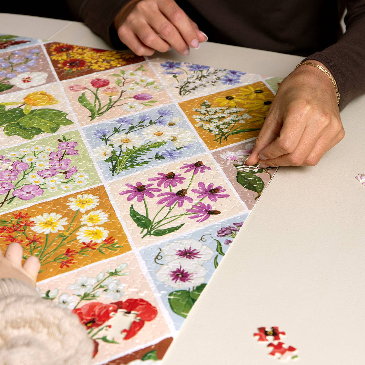 Vintage Blooms 1000 Piece Jigsaw Puzzle | 1Canoe2 - Jigsaw Puzzles - The Puzzle Center