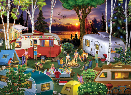 Vintage Campers 1000 Piece Jigsaw Puzzle | Vermont Christmas Co - Jigsaw Puzzles - The Puzzle Center