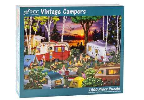 Vintage Campers 1000 Piece Jigsaw Puzzle | Vermont Christmas Co - Jigsaw Puzzles - The Puzzle Center