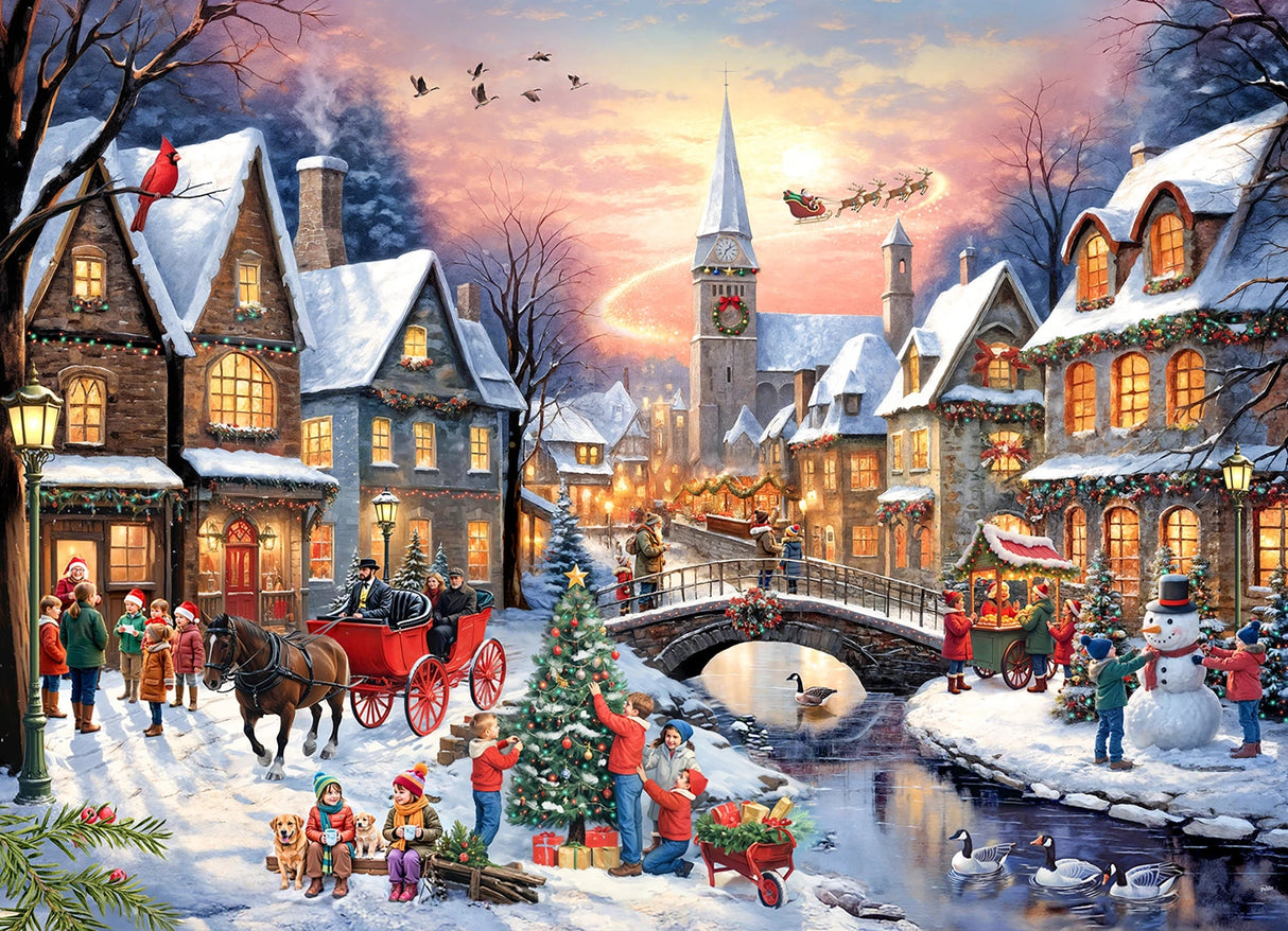 Vintage Christmas 1000 Piece Jigsaw Puzzle | Vermont Christmas Co - Jigsaw Puzzles - The Puzzle Center