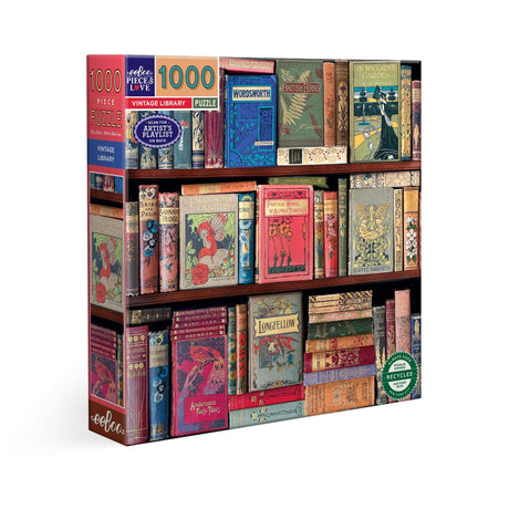 Vintage Library 1000 Piece Jigsaw Puzzle | eeBoo - Jigsaw Puzzles - The Puzzle Center