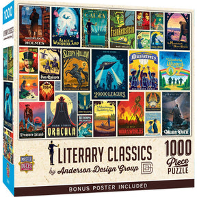 Vintage Posters - Literary Classics 1000 Piece Jigsaw Puzzle | Masterpieces Puzzles - Jigsaw Puzzles - The Puzzle Center