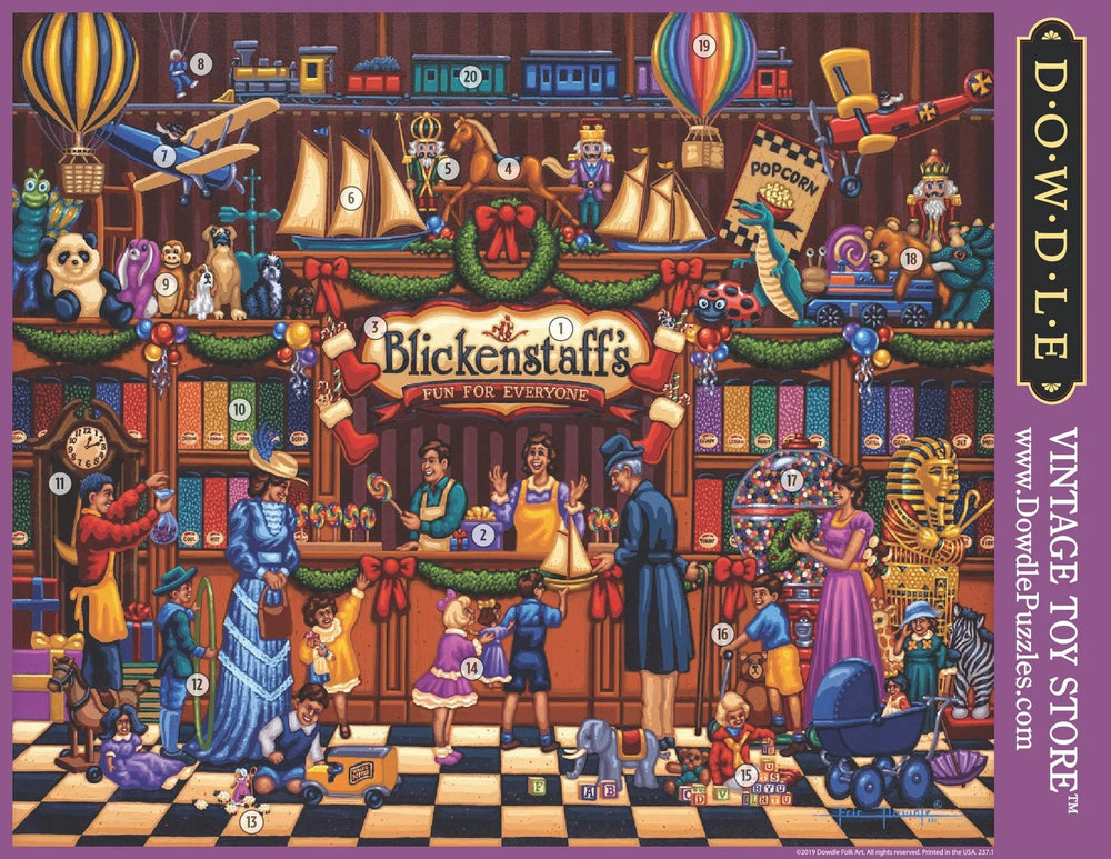 Vintage Toy Store 500 Piece Jigsaw Puzzle by Dowdle - Dowdle - Jigsaw Puzzles - The Puzzle Center