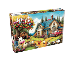 Vivid Farm Life 1000 Piece Jigsaw Puzzle | Delfy Puzzles - Jigsaw Puzzles - The Puzzle Center