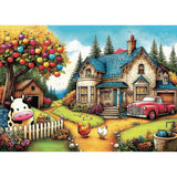 Vivid Farm Life 1000 Piece Jigsaw Puzzle | Delfy Puzzles - Jigsaw Puzzles - The Puzzle Center