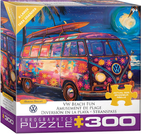 VW Beach Fun by Shawna Stewart 300 Piece Jigsaw Puzzle by Eurographics - Eurographics - Jigsaw Puzzles - The Puzzle Center